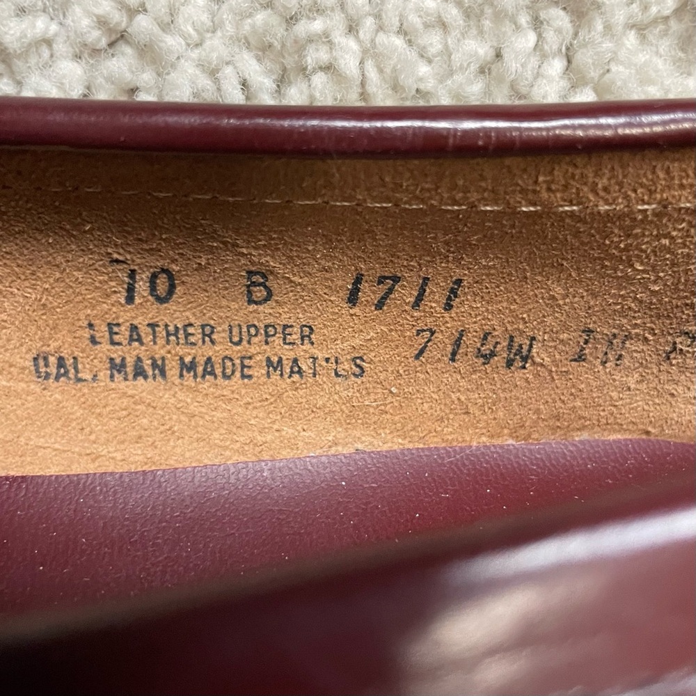 NOS! Women's WEEJUNS GH Bass CORCOVAN Leather TASSEL LOAFERS Preppy SHOES 10 B - Picture 7 of 7
